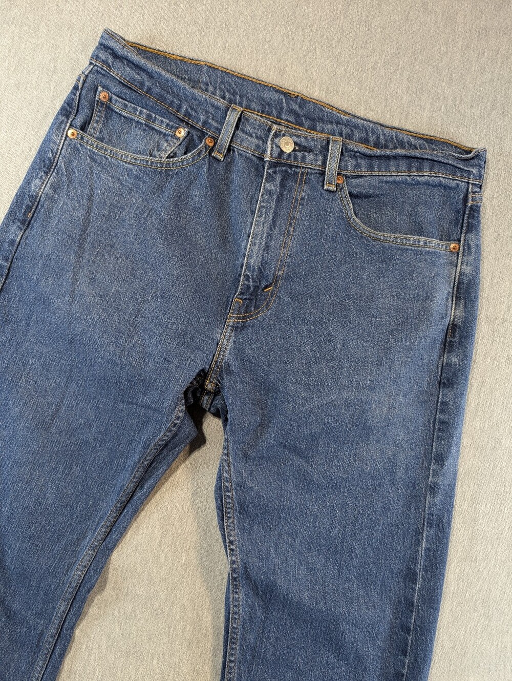 Levi's 505 Regular Fit Straight Jeans Men's 34 X 32 Blue